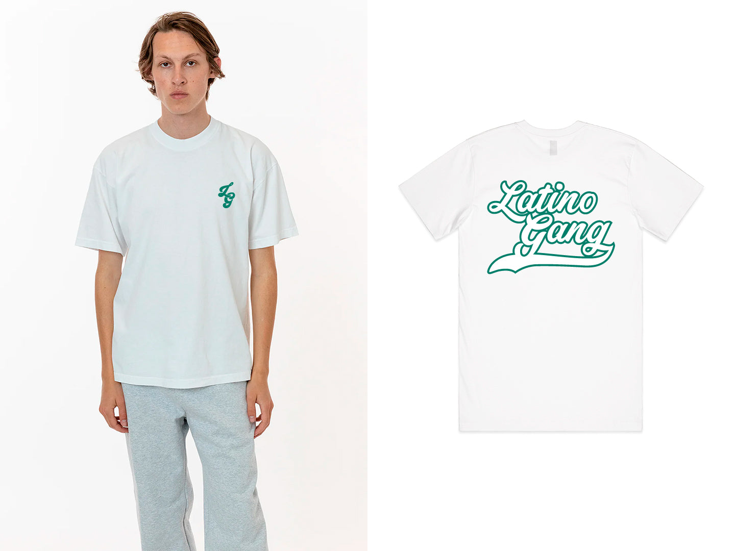 White Oversize T-shirt - Latino Gang