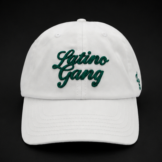 Latino Gang El White Country white snapback cap – front view