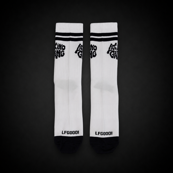 Latino Gang Socks – Bubble Black & White